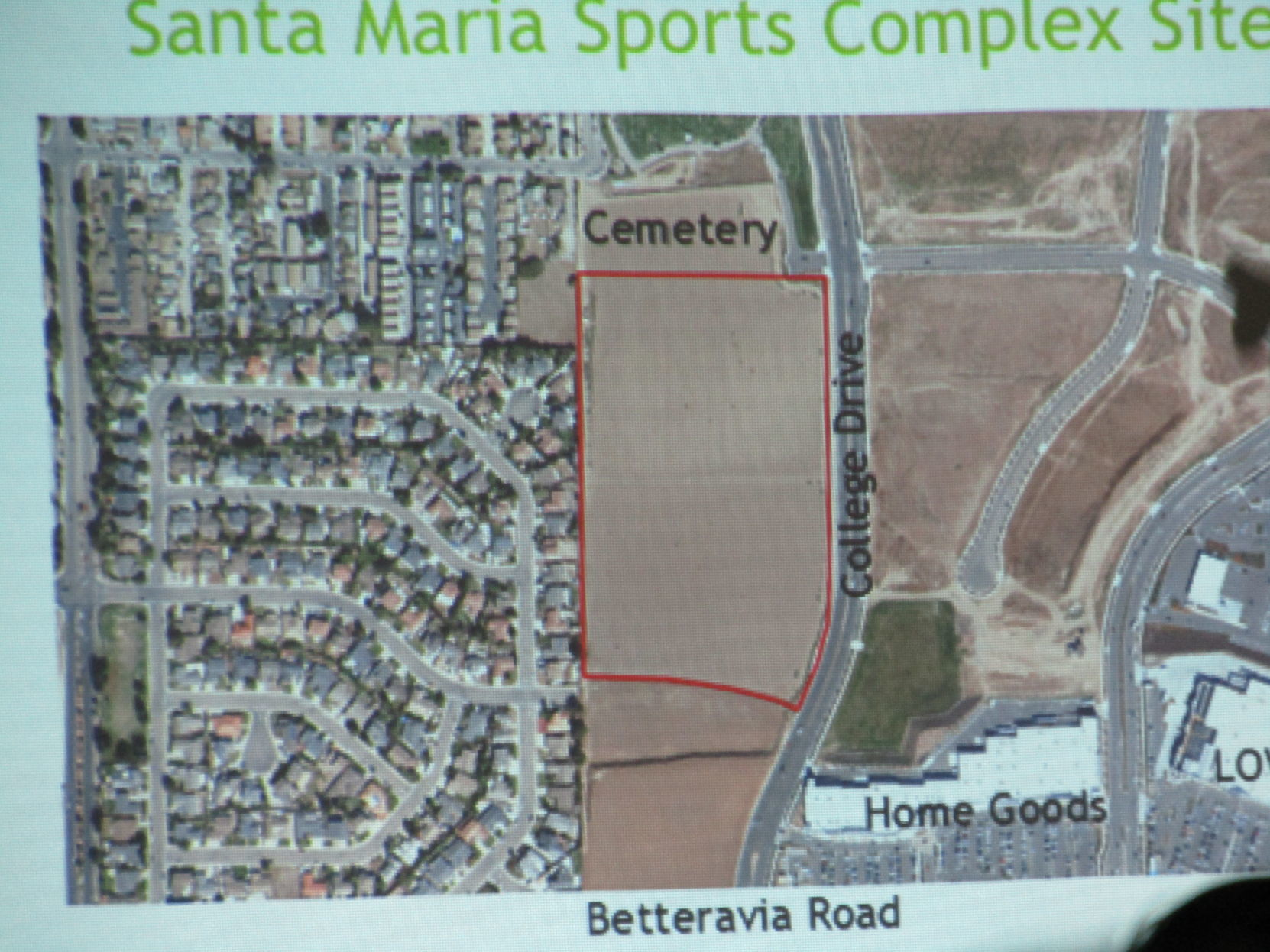 sports complex site map